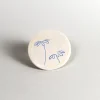 Coaster - Daisies - Blue and Yellow on White