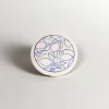 Coaster - Lemons - Blue on White