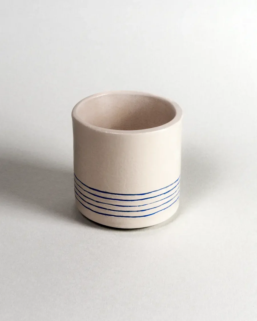 Interchangeable Lidded Jar - Melody - Blue on White