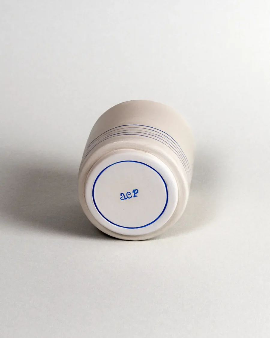 Interchangeable Lidded Jar - Melody - Blue on White
