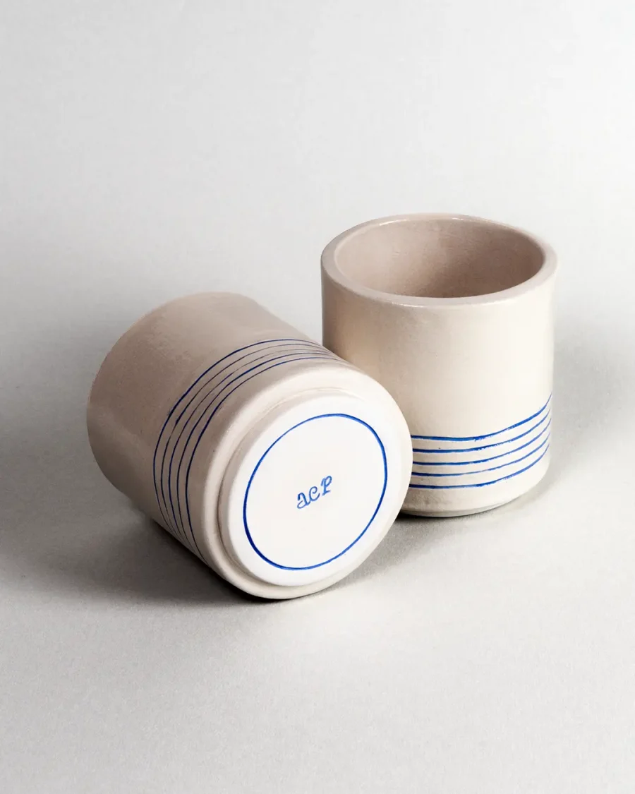 Interchangeable Lidded Jar - Melody - Blue on White