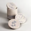 Interchangeable Lidded Jar - Melody - Blue on White