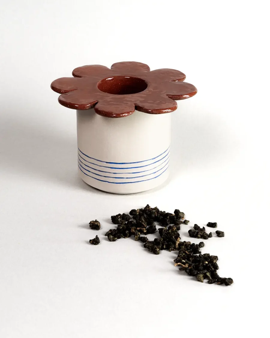 Interchangeable Lidded Jar - Melody - Blue on White