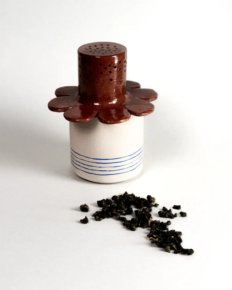 Interchangeable Lidded Jar - Melody - Blue on White