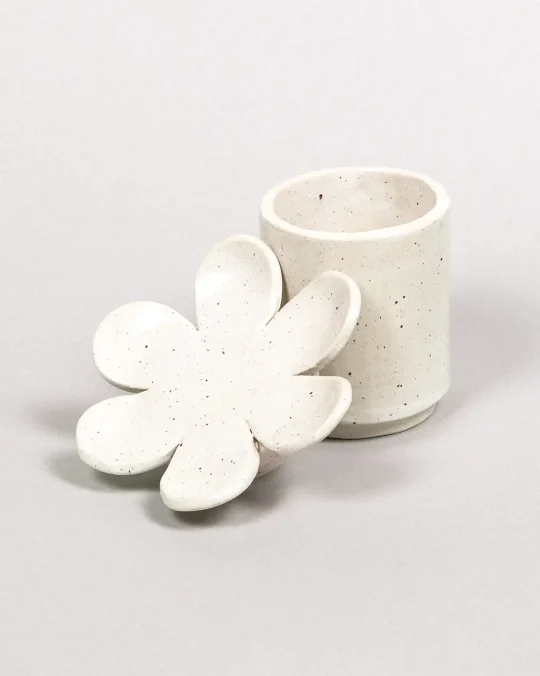 Jar - Bloom - Speckled White