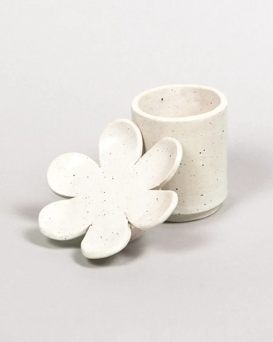 Jar - Bloom - Speckled White