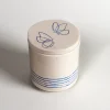Lid for Interchangeable Jar - Butterflies - Blue on White
