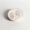 Lid for Interchangeable Jar - Butterflies - Blue on White