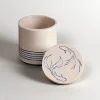 Lid for Interchangeable Jar - Koi - Blue on White
