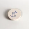 Lid for Interchangeable Jar - Lotus - Blue on White
