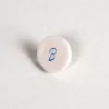 Pocket Stones - Letters - Blue on White