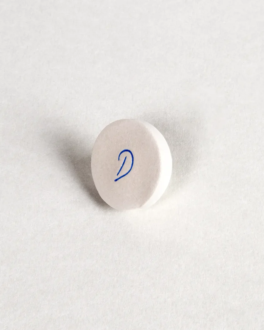 Pocket Stones - Letters - Blue on White