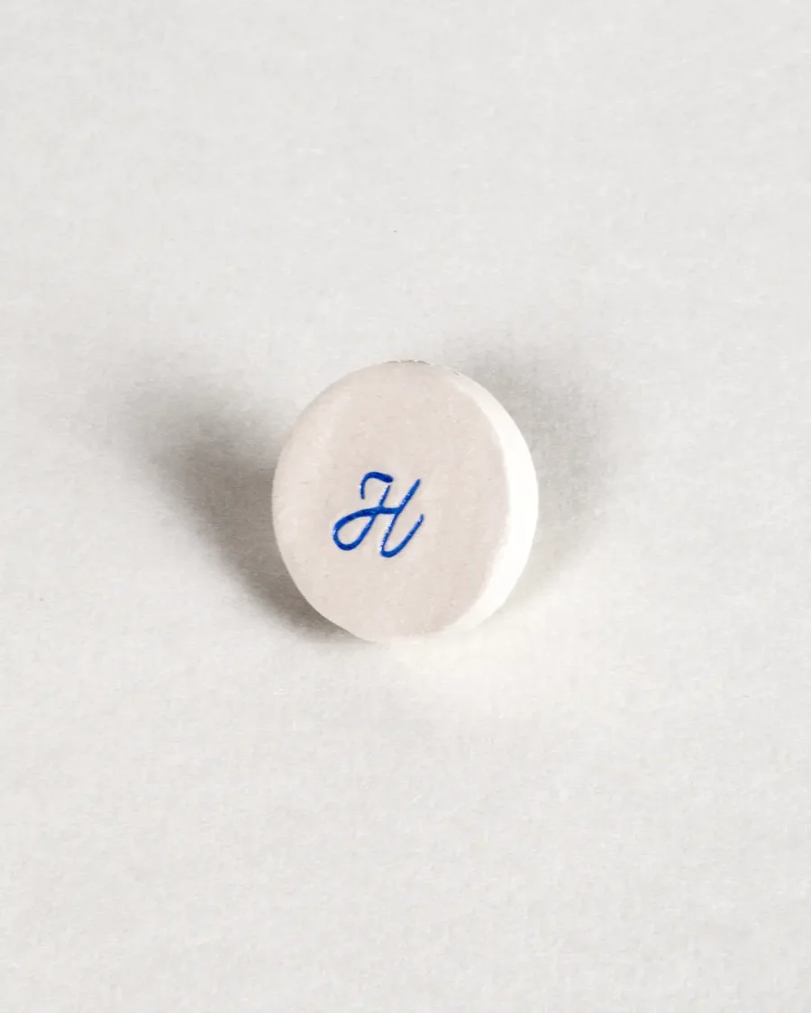 Pocket Stones - Letters - Blue on White