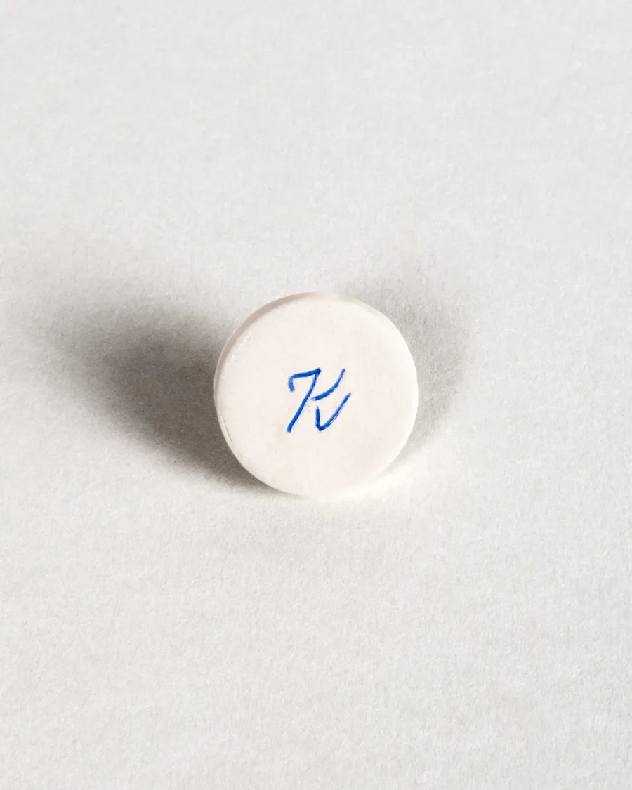 Pocket Stones - Letters - Blue on White