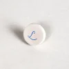 Pocket Stones - Letters - Blue on White