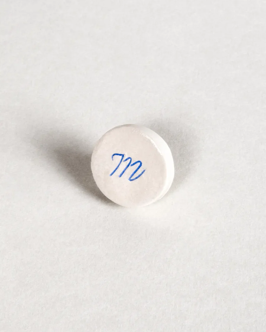 Pocket Stones - Letters - Blue on White