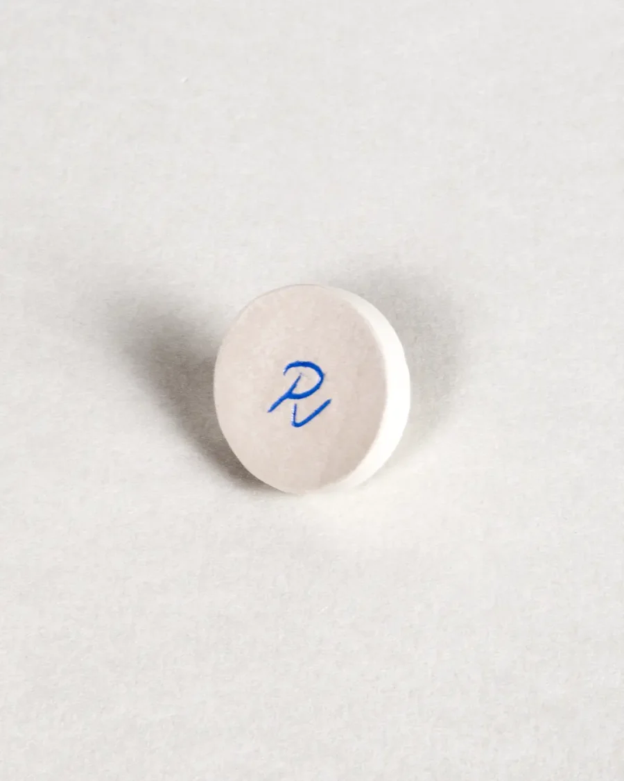 Pocket Stones - Letters - Blue on White