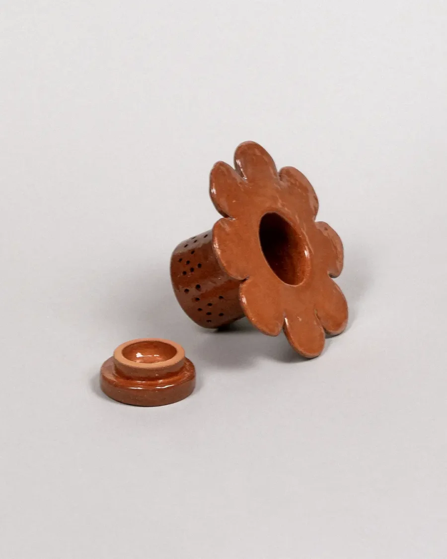 Tea Strainer - Sun - Terracotta