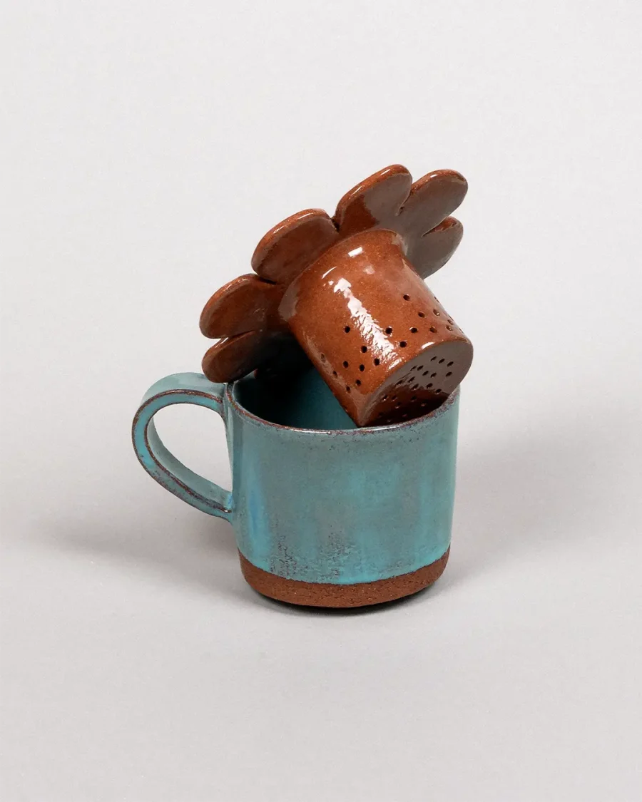 Tea Strainer - Sun - Terracotta