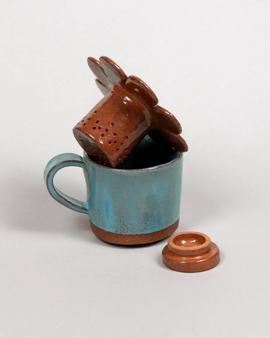 Tea Strainer - Sun - Terracotta